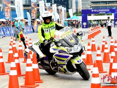 第十八屆世界警察和消防員運動(dòng)會(huì ):警用摩托車(chē)技能賽開(kāi)賽